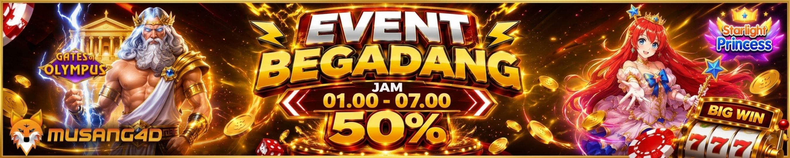 BONUS BEGADANG 50%